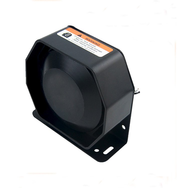 05-200W 12v Horn 6 Tones Ultra Light Strobe Light High Power Car Alarm Loud Speaker